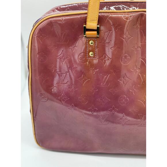 Louis Vuitton Monogram Vernis Sutton Bag*Beautiful Amethyste Large Bag - Picture 7 of 16